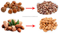 Machine à décortiquer les noisettes et les amandes en acier inoxydable personnalisée à haute efficacité avec moteur