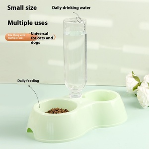 All'ingrosso Pet Feeder doppia ciotola da viaggio per interni/esterni cane cane Dispenser acqua per piccoli gattini Pet Dog ciotola - Product Image 4