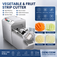 Commerciële automatische fruit-, groente- en versvlees snijmachine van roestvrij staal voor hotels, fabrieken, op maat gemaakt