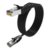 Cable de Conexión Recto XunJie CAT6 UTP LSZH 26AWG 1m 10GBase-T 550MHz T568B de Cobre Sólido Libre de Oxígeno, Certificado ROHS/CE