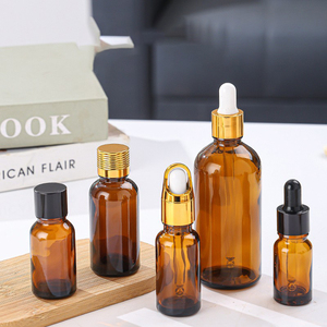 Tinh dầu bao bì 5ml <span class=keywords><strong>10ml</strong></span> 15ml 20ml 30ml 50ml100ml rõ ràng màu xanh lá cây màu xanh hổ phách chai thủy tinh nhỏ giọt với nắp <span class=keywords><strong>childproof</strong></span> - Product Image 1