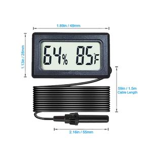YK-30 LCD hiển thị mini kỹ thuật số điện tử nhiệt độ độ ẩm đo mét trong nhà Nhiệt kế ẩm kế - Product Image 2