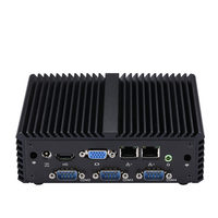 Sistema Barebone Qotom Q190P, Intel Celeron J1900 Quad Core 2.0GHz, SSD, RAM DDR3, Wi-Fi de Doble Banda, Mini PC Industrial