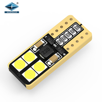 LED 12V 24V Focos T10 SMD 08 Amarillo W5w Canbus Interieur LED-Lampen Auto beleuchtungs zubehör für Fahrzeuge für 12-V-Autos