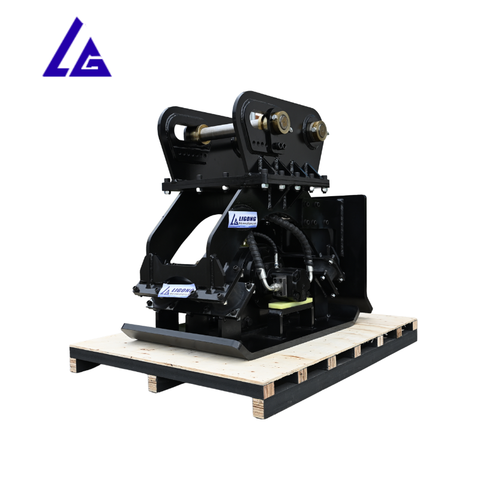 Excavator Mounted Hydraulic Compactor with Optional Side Plate for Grading Work