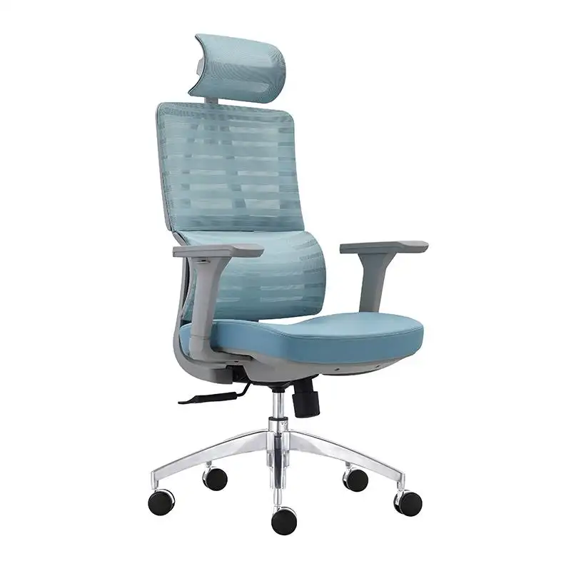 आधुनिक ऊंचाई समायोज्य कुंडा स्टाफ मेष कार्यालय की कुर्सी footrest के साथ प्रारूपण कुर्सियों
