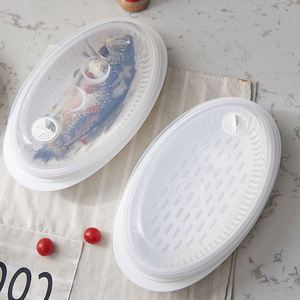 Customized Microwave Steamed Fish Containerfor Microwave Oven Large <b>Steamer</b> Buns Heating Steamed Fish Container - Product Image 4