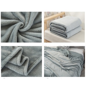 Couvertures de lit lavables de couverture d'<span class=keywords><strong>avion</strong></span> en velours doux réversible d'usine personnalisée en gros - Product Image 4