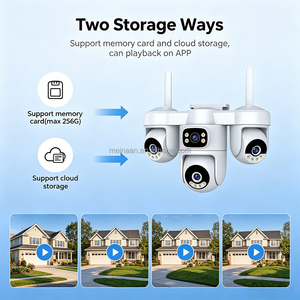 Cámara <span class=keywords><strong>IP</strong></span> de Seguridad CCTV WiFi de Doble Banda 2.4G 5G OEM de 20MP 10K Inalámbrica con 4 Lentes y 4 Pantallas para Monitoreo Interior y Exterior - Product Image 6