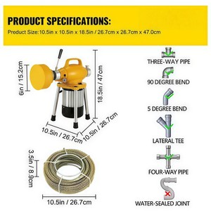 Macchina Elettrica per Pulizia Tubi GQ-80 ad Alta <span class=keywords><strong>Pressione</strong></span> per Diametro 20-200mm Potenza Garanzia 1 Anno - Product Image 4