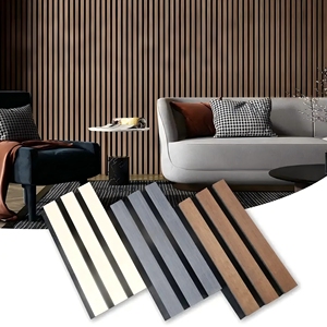 <span class=keywords><strong>Panneau</strong></span> <span class=keywords><strong>acoustique</strong></span> en bois écologique avec franges en polyester, design moderne, 1.0 NRC, pour hôpital, école, hôtel - Product Image 6