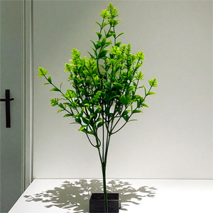 Piante Artificiali <span class=keywords><strong>di</strong></span> <span class=keywords><strong>Pioppo</strong></span> Verde all'Ingrosso, Decorazione Ecologica e Durevole per Casa, Parete, Scrivania, Matrimoni e Capodanno - Product Image 5