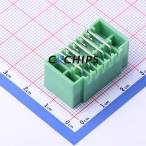 KF2EDGKRM-3.5-2*5P Plug-in Terminal Block Bent Lead Through Hole,P=3.5mm Board-to-Board / Socket Closed Screw Fixing 2x5P 3.5mm - Product Image 2