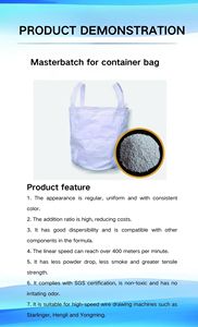 High Loading Antistatic Food Grade CaCO3 <strong>Filler</strong> <strong>Masterbatch</strong> For Jumbo Bags - Product Image 5