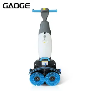 Gaoge Fabriek Ga02 Li-Ion Batterij DC-36V Dubbele Borstels Vloerwasmachine Tegels Vloerreiniging Hand Duw Vloer Scrubber