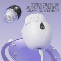 Nettoyeur facial électrique automatique, appareil de nettoyage du visage à vibration sonique portable pour un nettoyage en profondeur des pores, soin de la peau