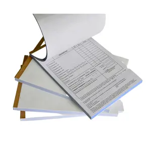 Custom NCR Receipt Book Custom 2/3/4/5/6 Sets Invoice Book Printing Carbon-less Copy Paper Booklets