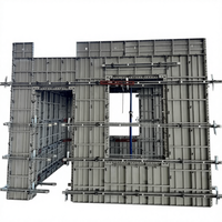 Système de coffrage modulaire en alliage d'aluminium 6061-T6 haute résistance réutilisable pour béton, pour murs, dalles et colonnes, modèle 3D moderne