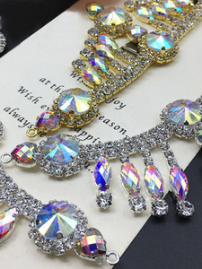 Fantaisie 3D broches en forme de fleur alliage strass accessoires décoratifs pour vêtements chaussures sacs danse fait verre ABS pour bricolage - Product Image 4