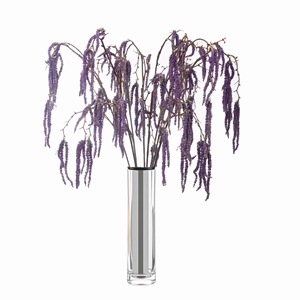 Fleurs artificielles CallaFloral, branche unique, violet, polyester, décoratives, pour mariage, fleurs givrées - Product Image 5