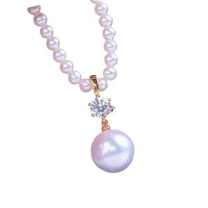 อุปกรณ์ทำเครื่องประดับมุก DIY 31183 จี้เงินแท้ S925 ประดับเพชรเม็ดเดี่ยว สำหรับลูกปัดขนาด 10-15 มม. ฐานเปล่าสำหรับจี้เพชรเม็ดเดี่ยว จี้หยก - Product Image 5