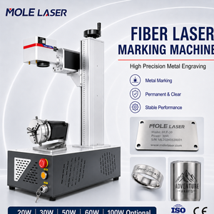 Machine de marquage laser à fibre industrielle certifiée CE 30W 50W 100W pour la gravure en gros de <span class=keywords><strong>bijoux</strong></span> et quincaillerie métalliques - Product Image 2