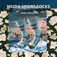 Chaussettes de sport respirantes et imperméables Xianghui pour hommes et femmes, chaussettes de course et de vélo WUDU pour l'automne