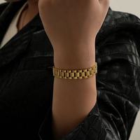 Bracelet de montre simple en acier inoxydable pour homme, 12 mm de large