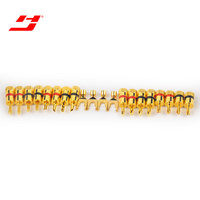 Câble de haut-parleur Hi-Fi tressé en cuivre OCC OFC haut de gamme plaqué or 24 carats avec fiches bananes