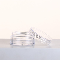 Pot à poudre pour ongles en PS transparent rond de 10 ml pour paillettes et pigments