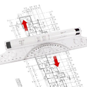 <span class=keywords><strong>Regla</strong></span> paralela de 30cm, diseño <span class=keywords><strong>profesional</strong></span>, diseño de dibujo multiusos, ángulo transparente, traducción de costura, <span class=keywords><strong>regla</strong></span> de empuje <span class=keywords><strong>rodante</strong></span> - Product Image 1