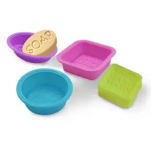 Hot Selling Three Dimensional Mold Silicone Soap Reusable Silicon Mold Soap Moulds Non Toxic Soap Mold Circle