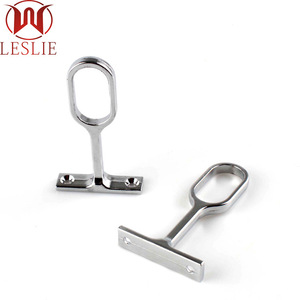 Soporte de Riel Ovalado para Ropa Leslie Wardrobe Hardware, de Aleación de Zinc, Montaje en Pared, Acabado Níquel Cromado YT-1608B YT-1612B - Product Image 3