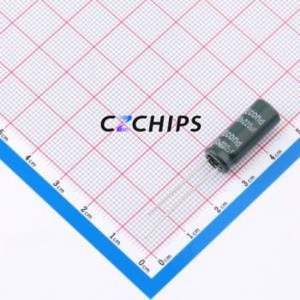 Condensateur électrolytique en aluminium à montage traversant 220uF63V8x20GF, montage traversant, D8xL20mm 220uF 20% 63V 380mA-100KHz - Product Image 1