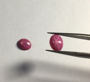 Qianjian nóng bán tổng hợp <span class=keywords><strong>Ruby</strong></span> màu xanh hình bầu dục Cabochon Sao Sapphire đá - Product Image 4