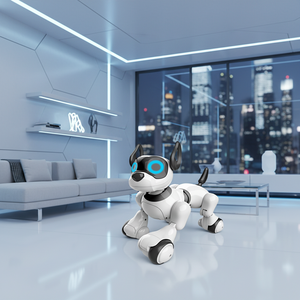 Juguete Robot Educativo de Plástico con Control Remoto Infrarrojo, Robot Perro Electrónico Inteligente con Música y Luces - Product Image 4