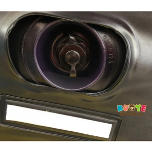 दो सीटों के साथ काले सफेद इंफ्लेटेबल चेस्टरफील्ड सोफा - Product Image 5