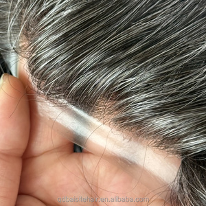 Pelucas de Cabello Indio Remy para Hombre, Onduladas Naturales, con Inyección de Silicona, de 8 Pulgadas, Suaves y Lisas, Hechas a Mano, de Alta Calidad - Product Image 2