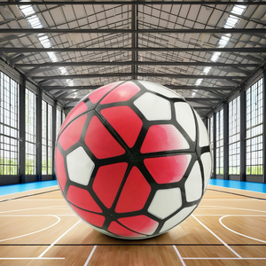 Promotional White Orange Club Football Training Soccer Balls Size 5 PU <b>Machine</b> Stitched for Adult Soccer Fans and Players - Product Image 1