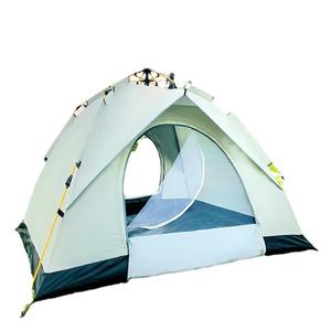 Tente de camping d'extérieur à double couche pour 4-5 personnes, ouverture automatique rapide, imperméable, protection solaire, résistante à la pluie, pliable et portable - Product Image 4