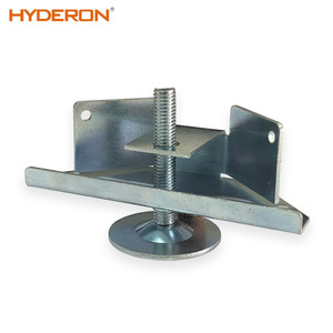 Pieds de meuble en métal Hyderon M10x60mm, réglables, robustes, en acier, pour le nivellement des armoires et des placards - Product Image 1