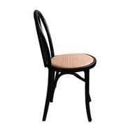 Chaise de jardin confortable pour restaurant extérieur et hôtel, chaise de table de restaurant extérieur en rotin nordique, chaise en rotin PE