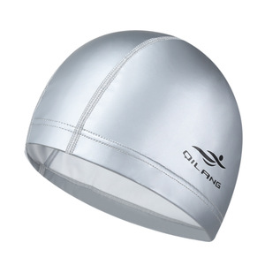 Qilang Bonnet de bain avec revêtement en PU, unisexe, doux, léger, imperméable pour adultes - Product Image 3