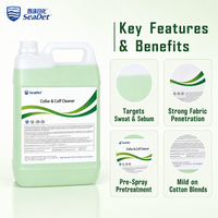 Nettoyant pour cols de vêtements haute capacité 5L, détergent liquide pré-lavage, nettoyage en profondeur, détachant pour poignets et vêtements