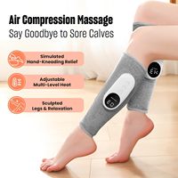 Compresseur d'air pour la relaxation musculaire, massage des jambes pour la circulation, compression d'air, chaleur électrique, appareil de massage des mollets