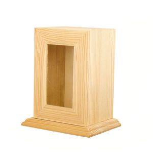 Toptan cenaze tedarik Pet ahşap kutu pet tabut evcil urn ahşap urn için fotoğraf çerçevesi ile kedi - Product Image 5