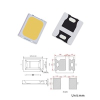 Puce LED SMD 2835 3V 0.2W Blanc Neutre Haute Luminosité 3 ans de garantie Ingan ROHS CE 4000-4500K Lumière Blanche pour Lampe de Protection Oculaire