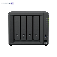 Almacenamiento en Red NAS DS925+ de 4 Bahías, AMD Ryzen V1500B de 4 Núcleos, Doble 2.5GbE, 32GB de RAM ECC para Copias de Seguridad de Datos y Virtualización para Pequeñas y Medianas Empresas
