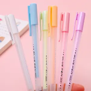 Pen shape dot glue wholesale pen type children's manual book tape quick dry glue student creative color dispensing pen