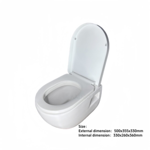 Thiết kế hiện đại nhà vệ sinh di động không gian gốm tủ quần áo nước cho sàn phòng tắm gắn với P-trap thoát nước hai mảnh cấu trúc - Product Image 6